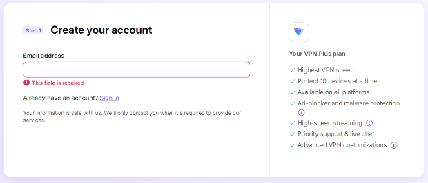 Create A New Proton VPN Account Create A New Proton VPN Account