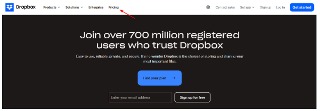 Dropbox Website Page Dropbox Website Page
