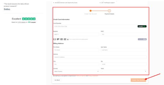 Enter The Payment Details Enter The Payment Details