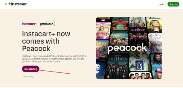 Visit The Instacart+ And Peacock Partner Page Visit The Instacart+ And Peacock Partner Page