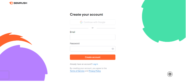 Create A New Semrush Account Create A New Semrush Account