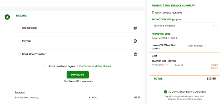 Select Your Billing Option Select Your Billing Option