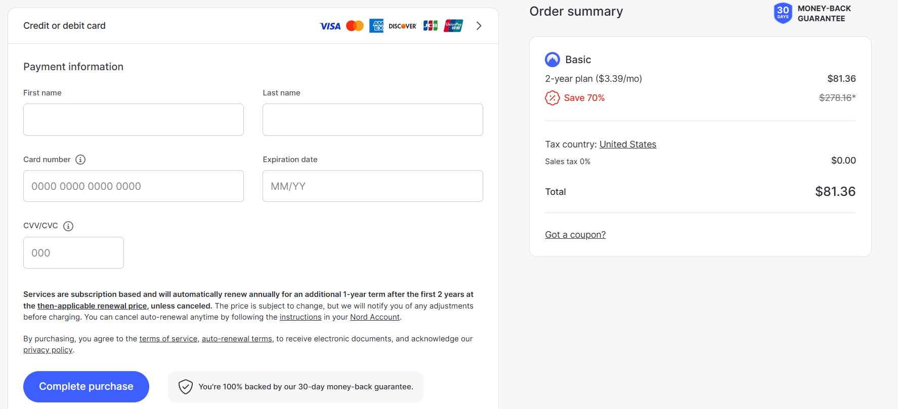 Choose Your Payment Method