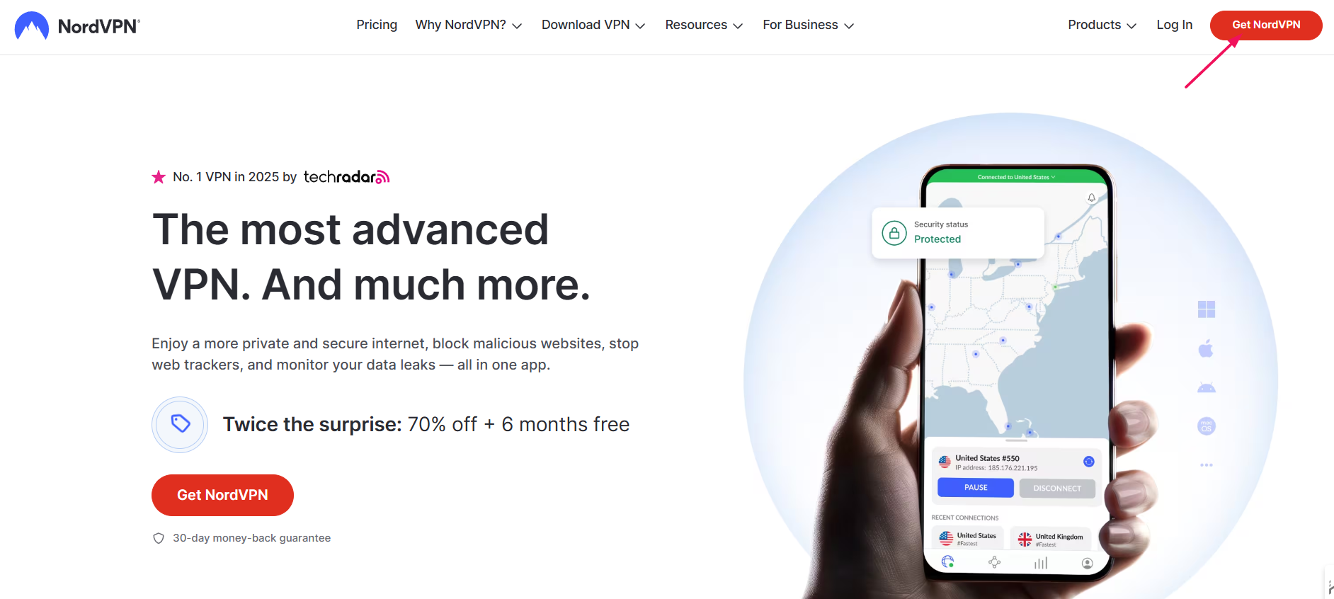 Visit The NordVPN Website