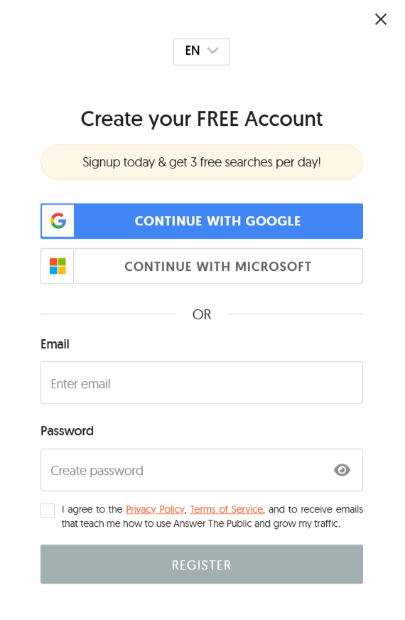 Create An Account