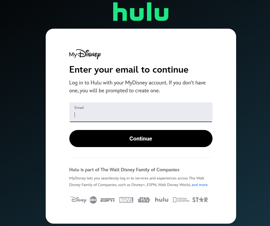Create Your Hulu Account