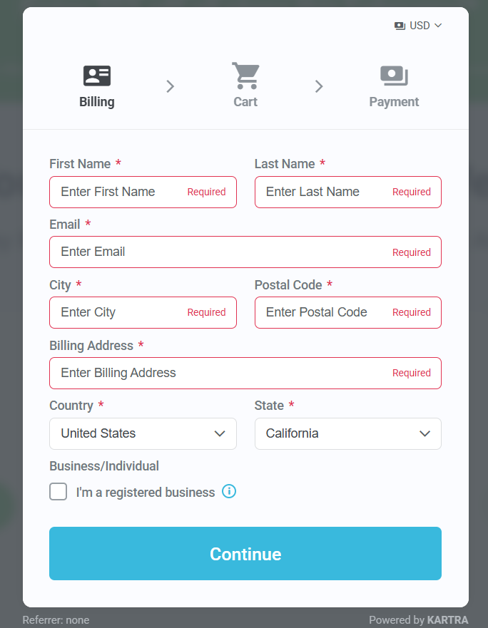 EverWebinar Checkout Page