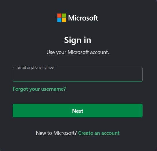 Log In To Your Microsoft Account