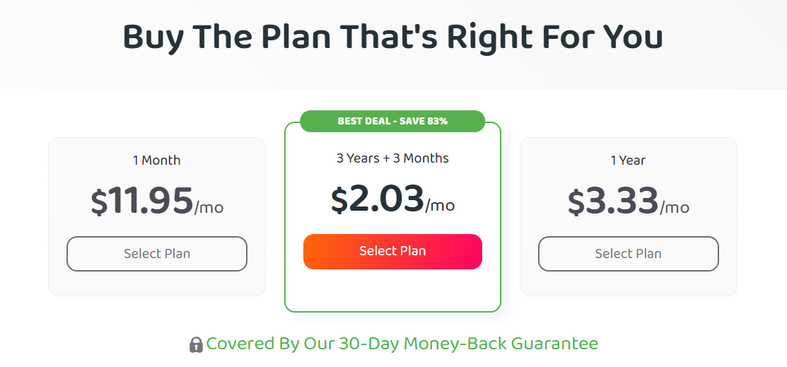 PIA Pricing Page