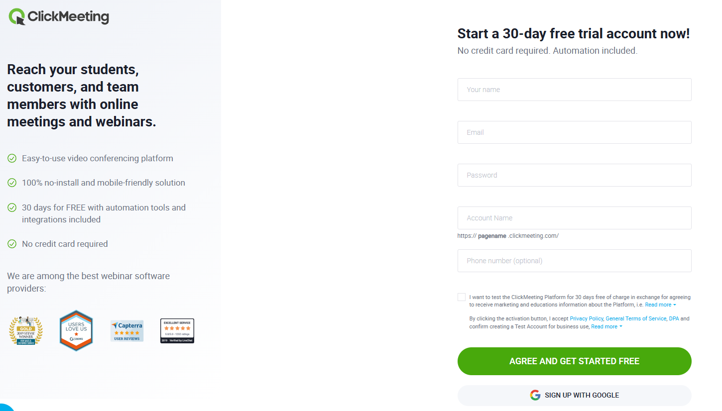 Sign-up Page