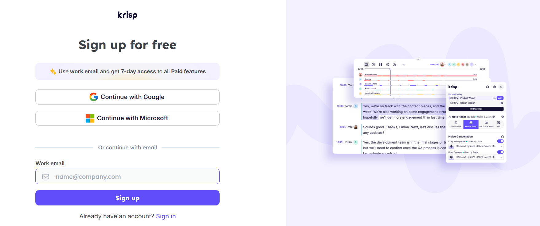 Click on Sign Up & Create Your Account