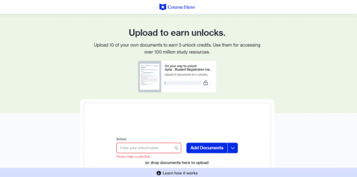 Course Hero Unblock Page