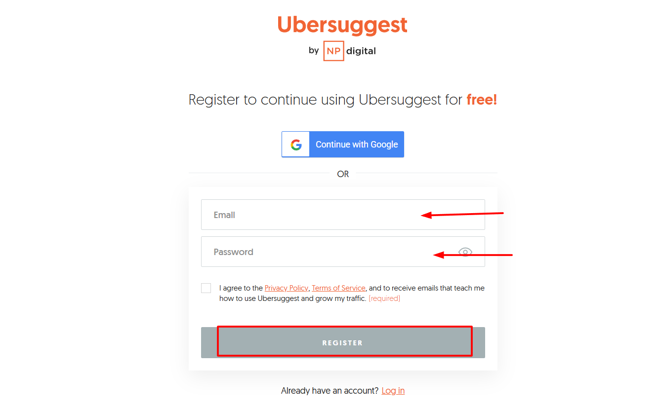 Create A New Account