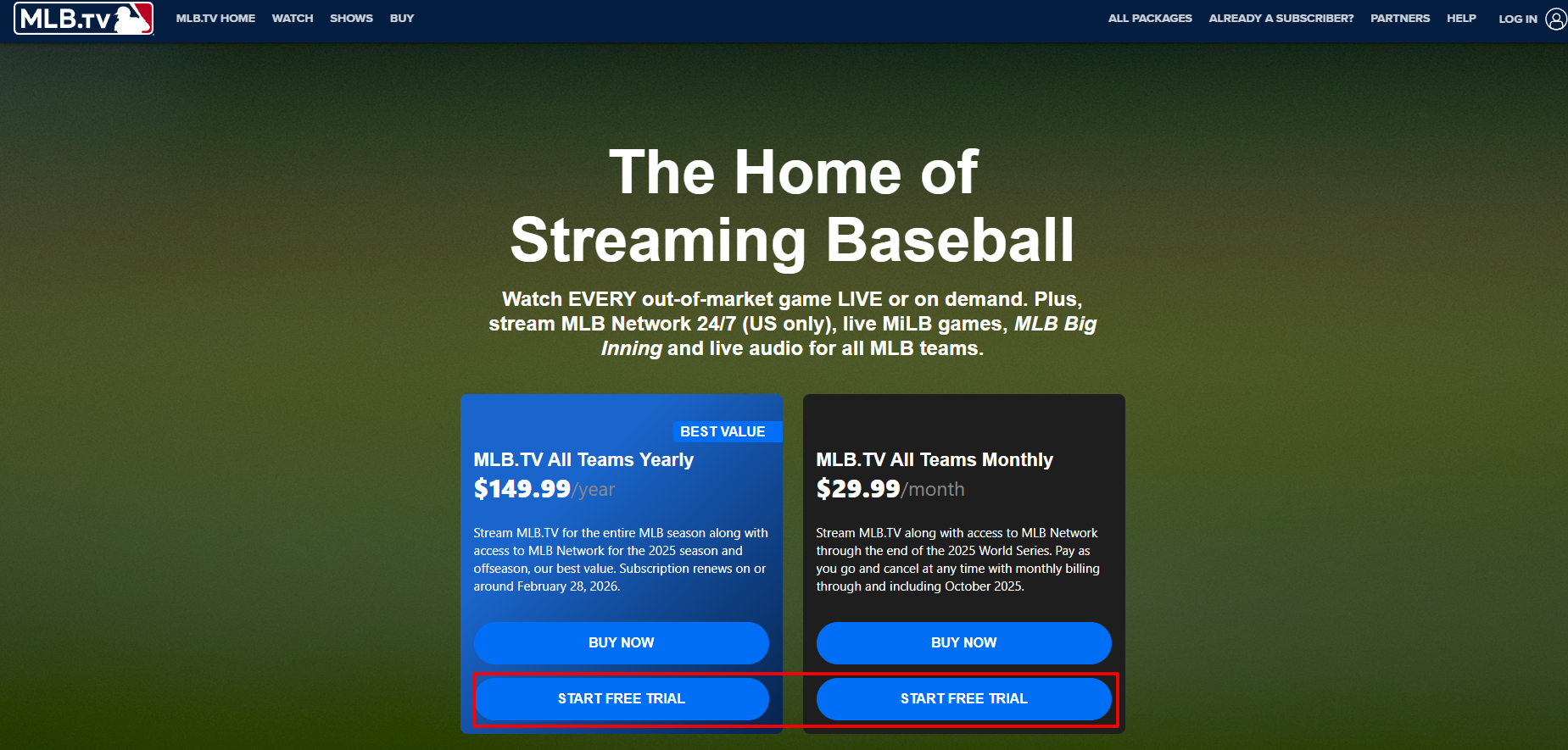 Click On Start Free Trial
