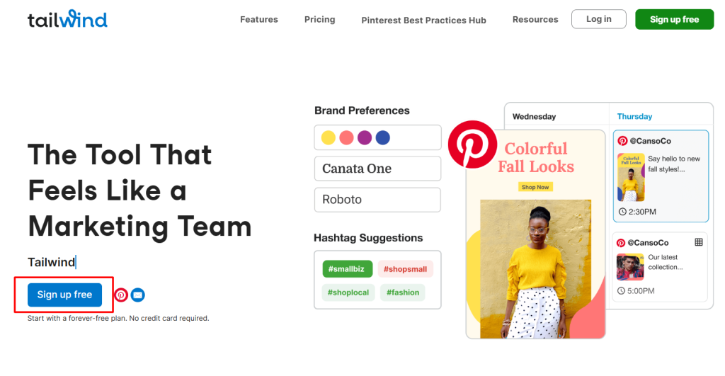 Tailwind Homepage