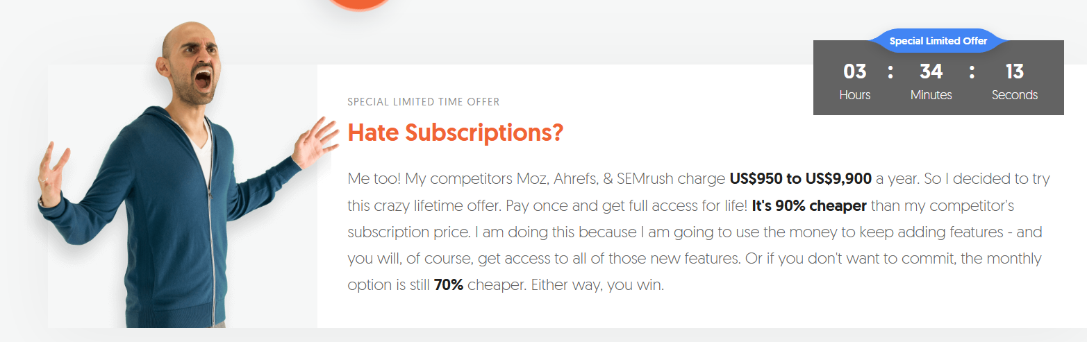 Ubersuggest Discount