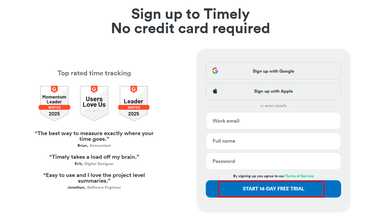 Click Start 14-Day Free Trial