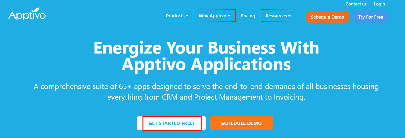 Go To Apptivo’s Official Website