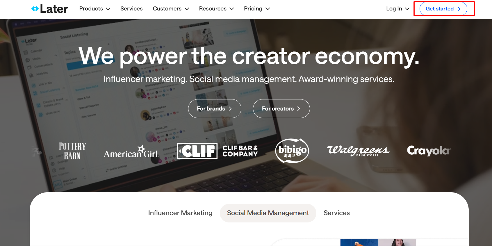 Later Homepage