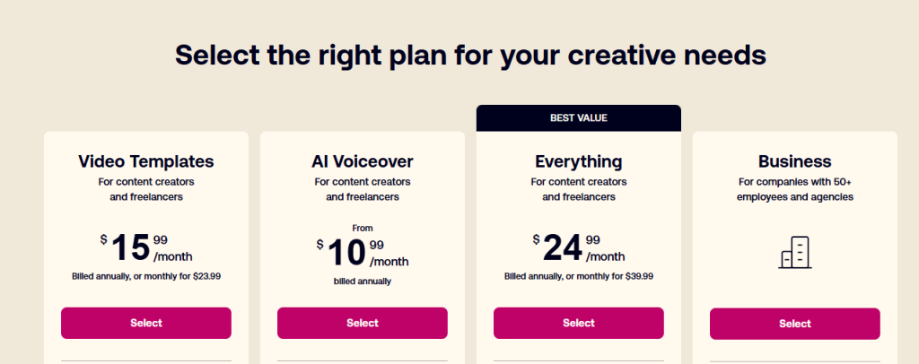 Motion Array Pricing