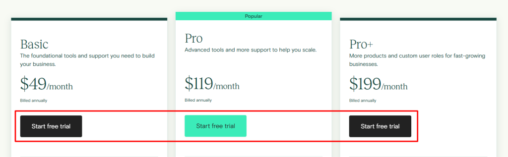 Teachable Pricing Page