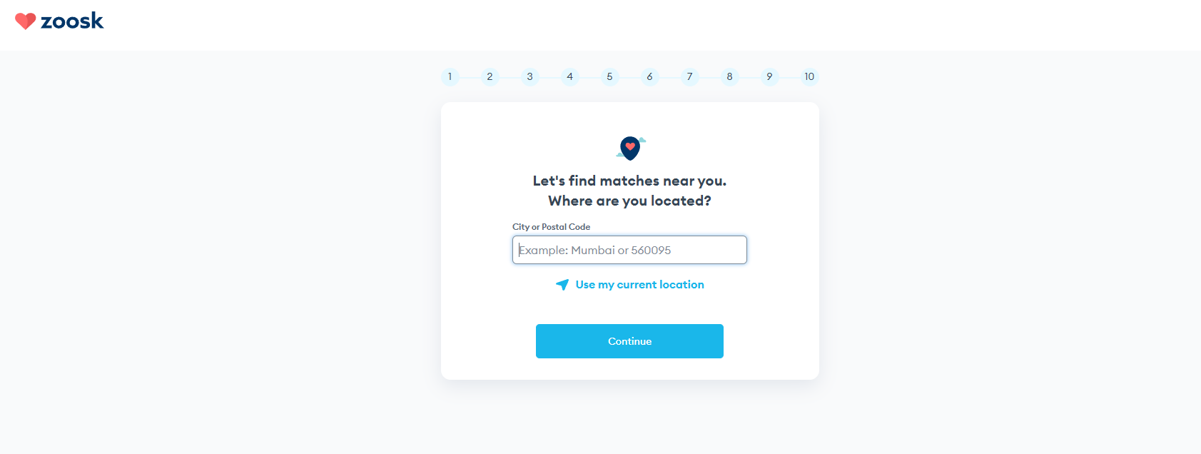 Zoosk profile setup