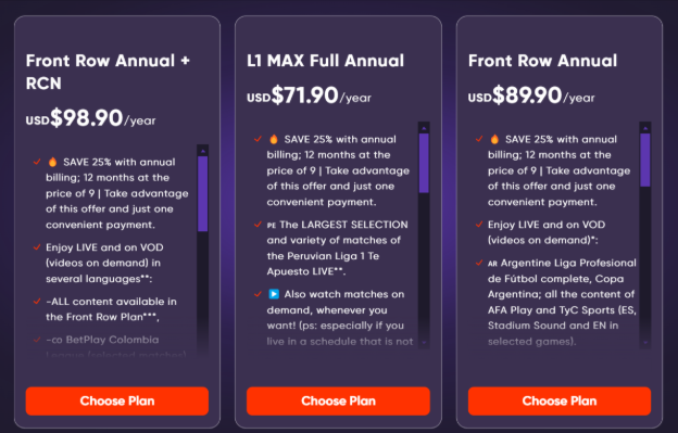 Fanatiz Pricing & Plans
