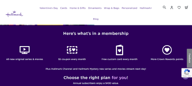 Hallmark Plus Features