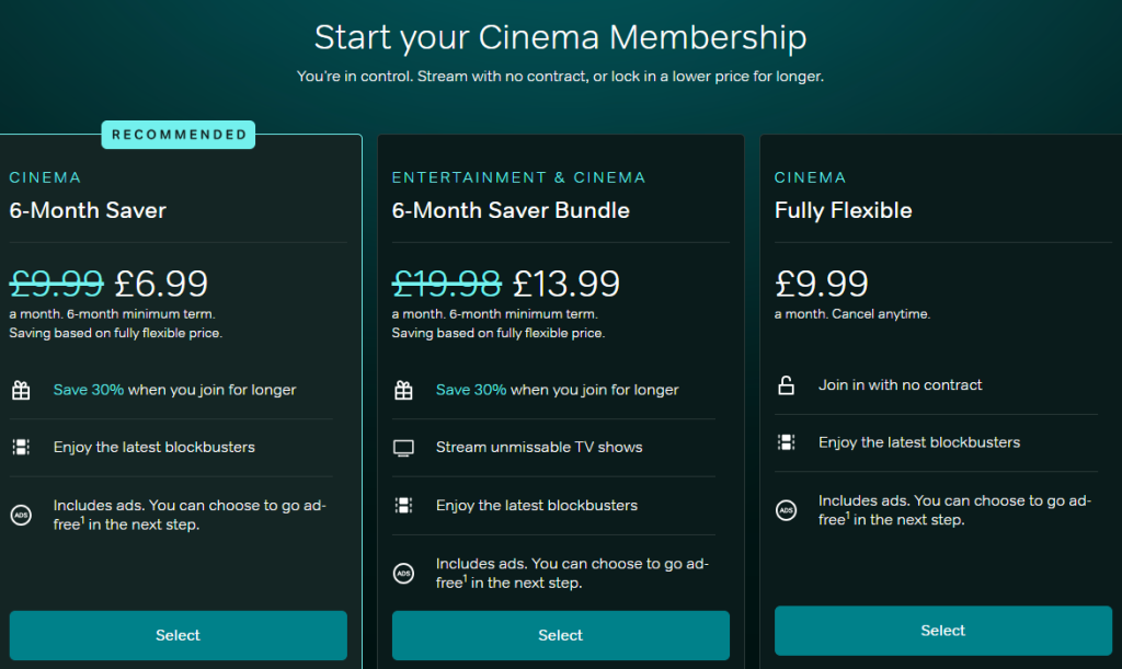 NOW Cinema Membership