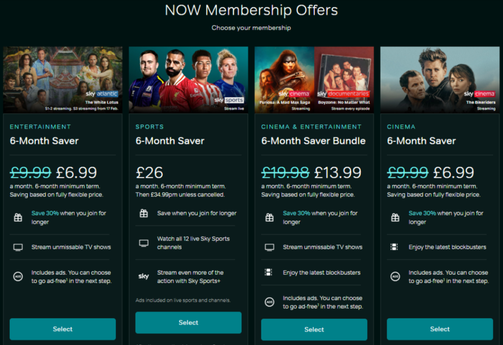 NOW TV Offers