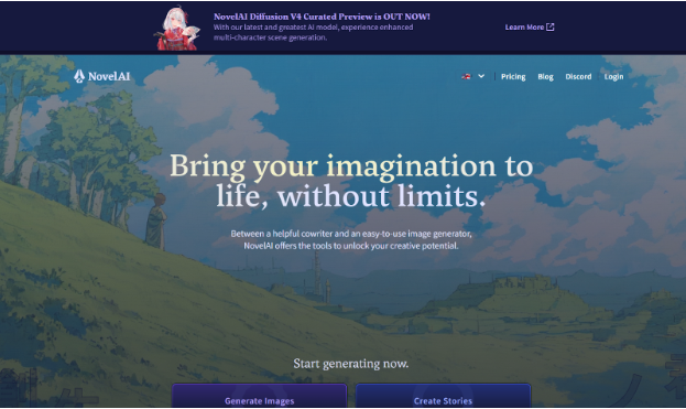 NovelAI Website