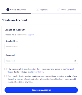 Pimsleur Account Creation