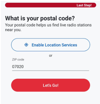 Signup Details on iHeart