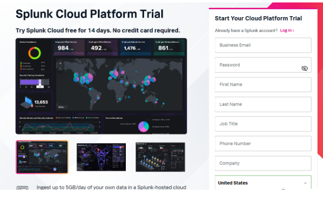 Splunk Free Trial