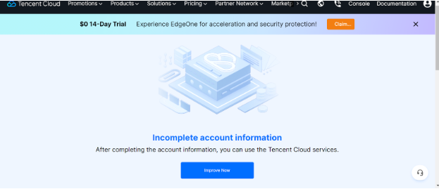 Tencent Cloud free trial services