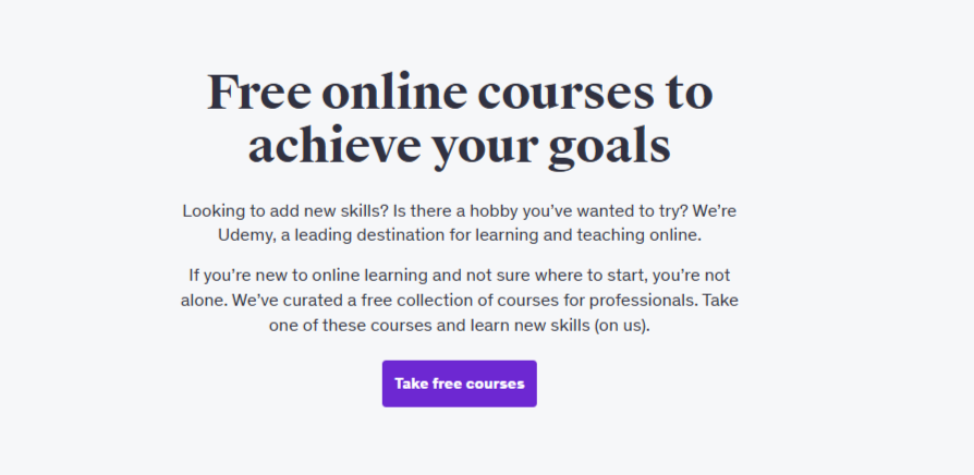 Udemy Free Courses