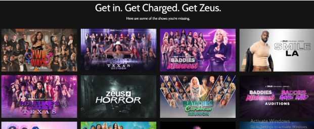 Zeus website