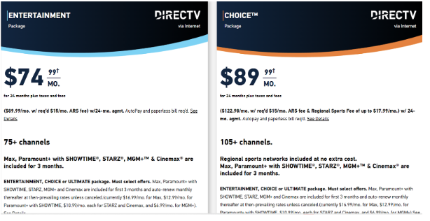 Direct TV Turn Discount