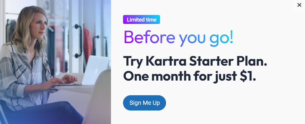 Kartra $1 Offer