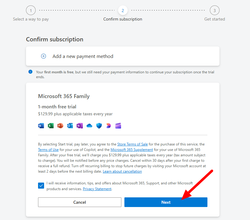 Microsoft Checkout