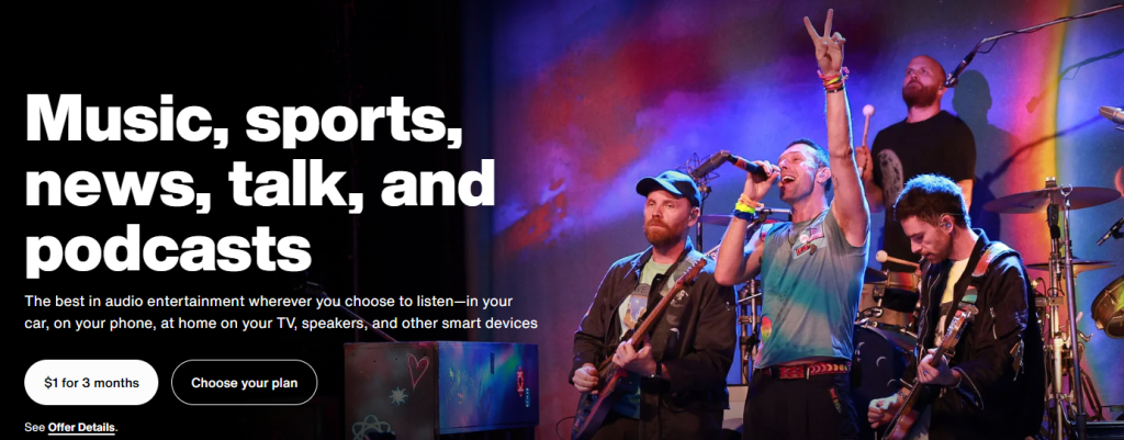 SiriusXM $1 Offer