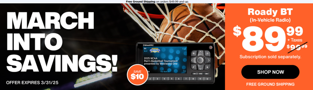 SiriusXM March Savings