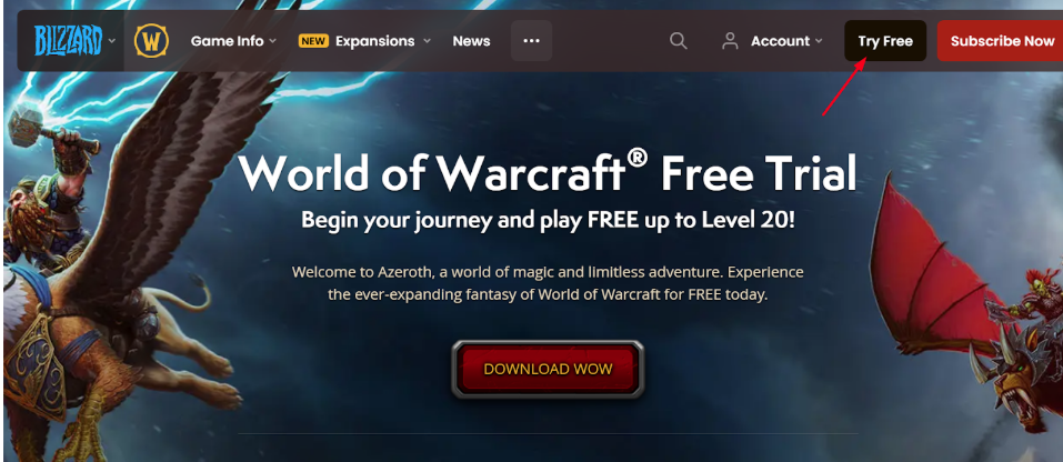 Warcraft Website