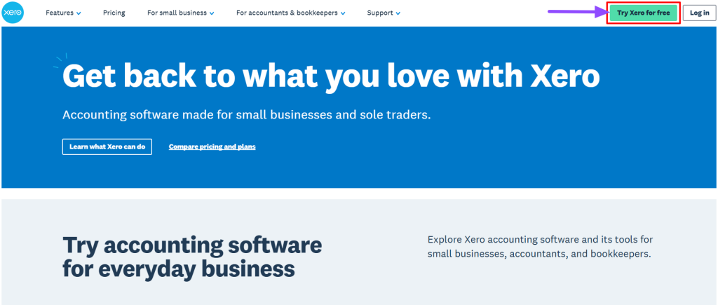 Xero Homepage Xero Homepage