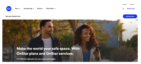 official OnStar website