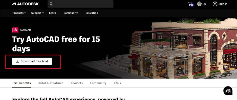 AutoCAD Free Trial Download