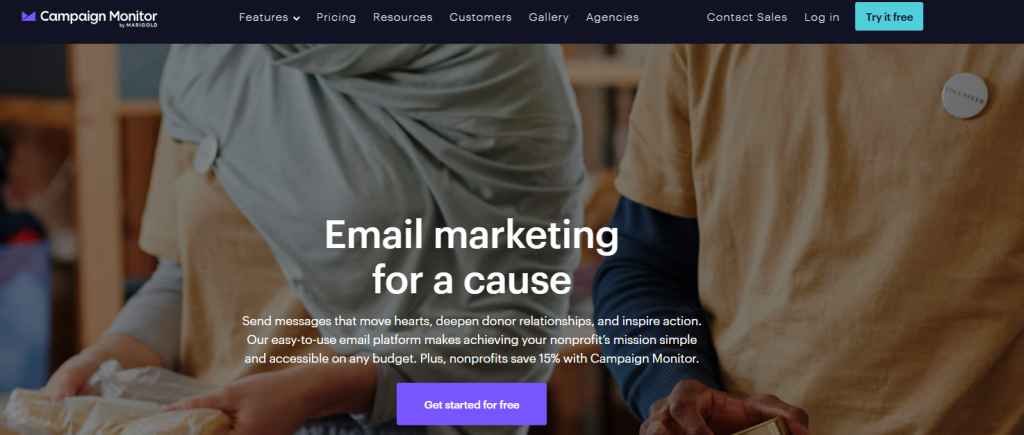 Campaign Monitor Nonprofit Discount