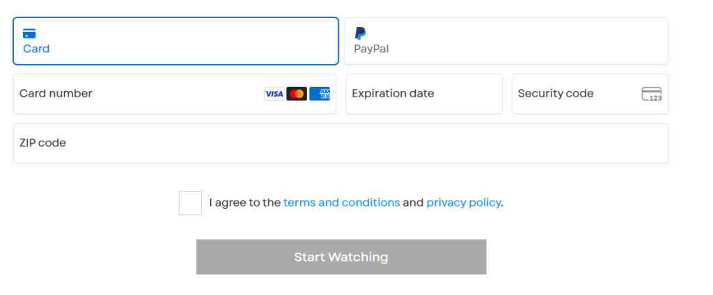 Enter your payment details