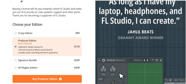 FL Studio Pricing & Plans FL Studio Pricing & Plans