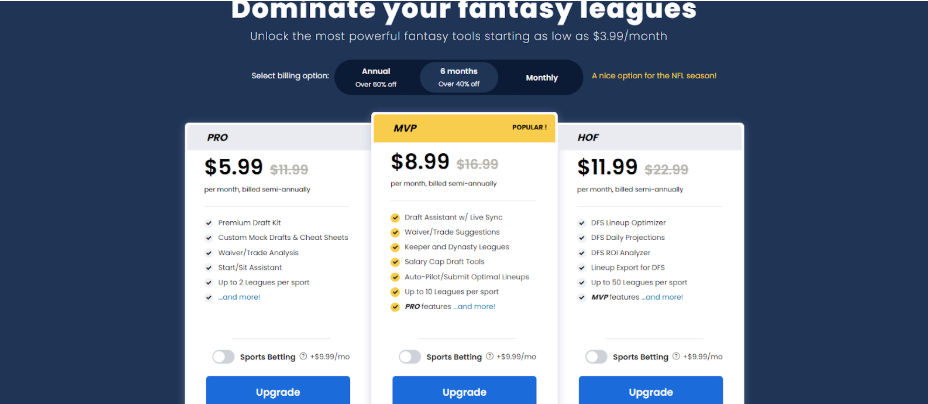 FantasyPros discounted plans